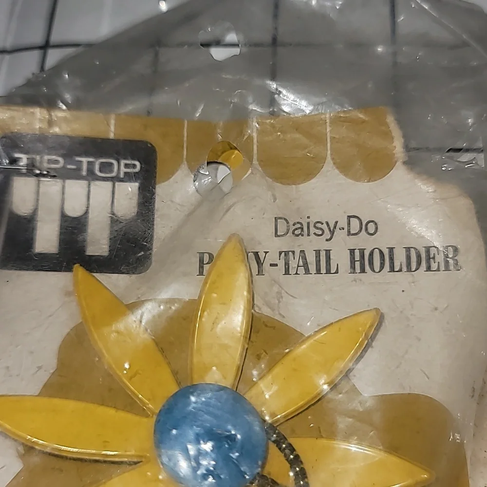 Vintage‎ Tip-Top Pony-Tail Holders, NIP, Two (2) Matching Hair Accessories